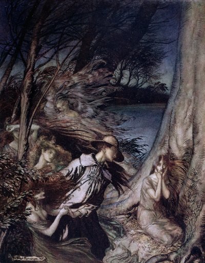 Fairy Illustration by Arthur Rackham